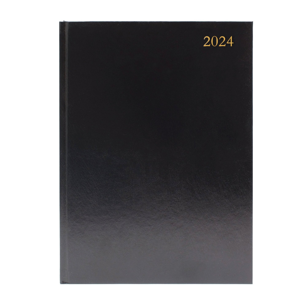 DESK DIARY DPP APPT A4 BLACK 2024