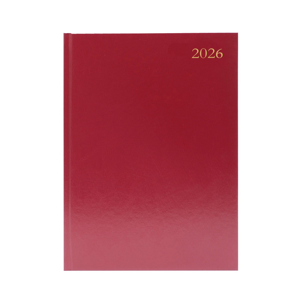 DESK DIARY DPP APPT A5 BURGUNDY 2026