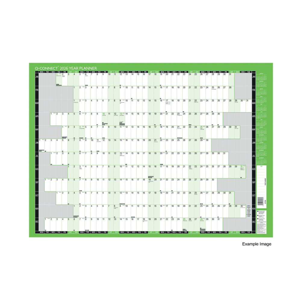 Q-CONNECT YEAR PLANNER UMTD 2026