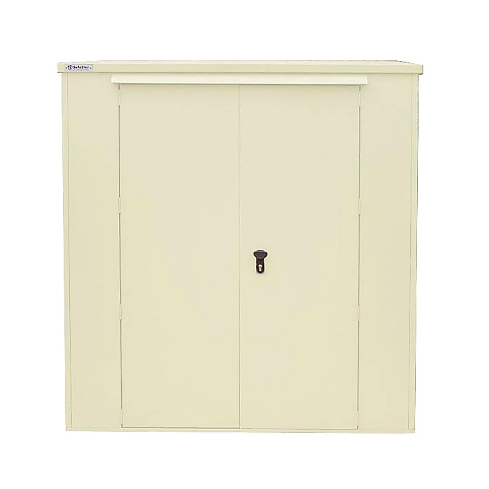 HARROGATE 6X6 METAL OUTDR SHED IVORY