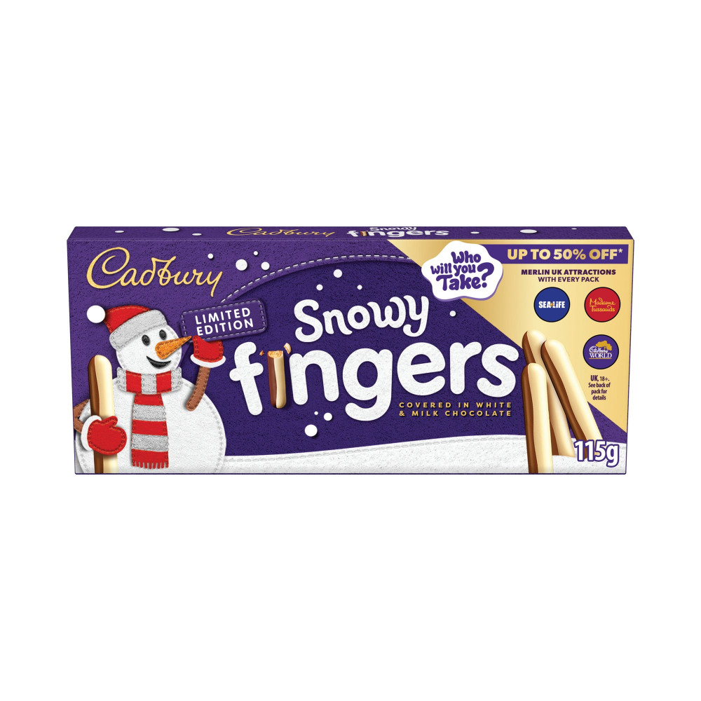 CADBURY SNOWY FINGERS BOX 115G