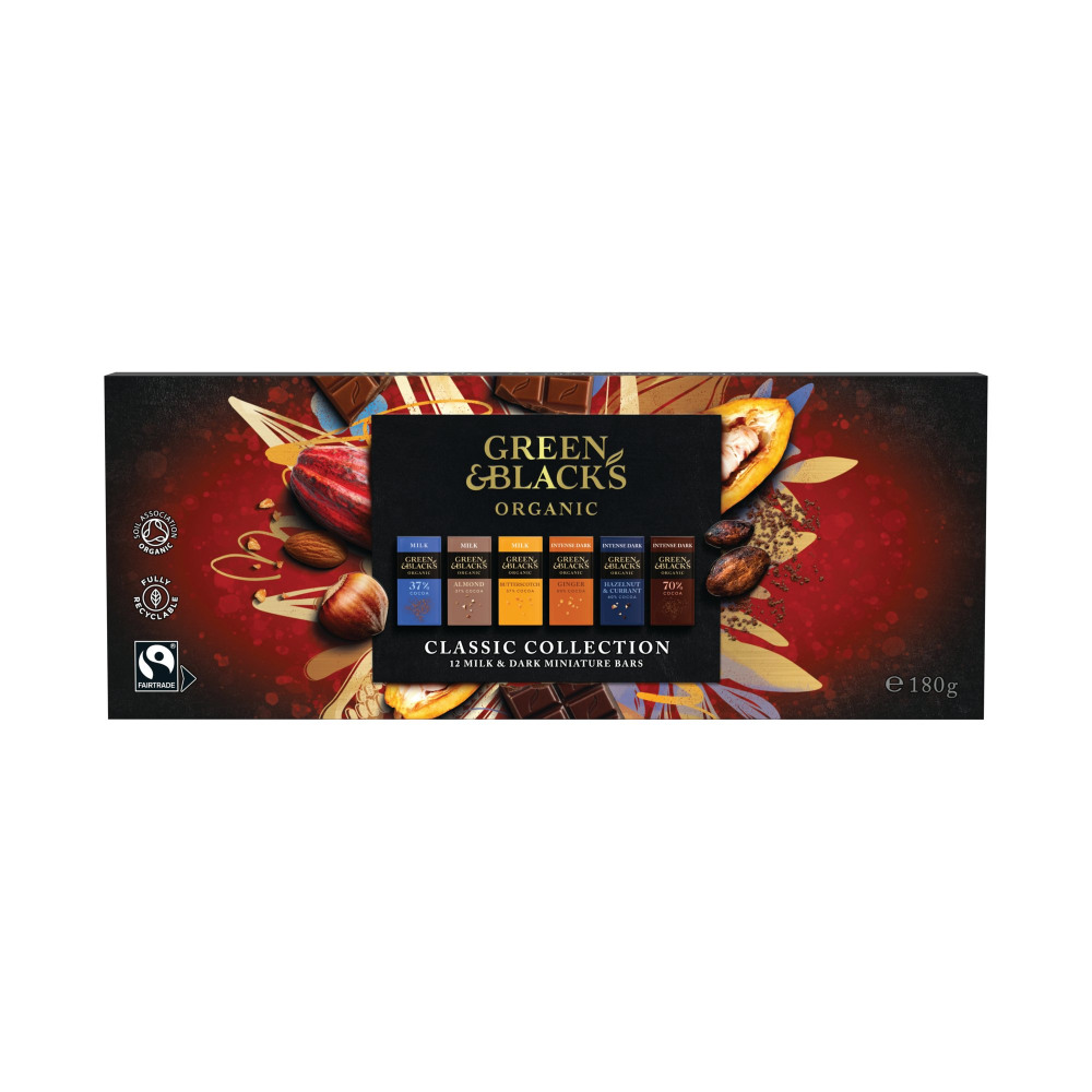 GREEN AND BLACKS MINI CHOC BARS 180G