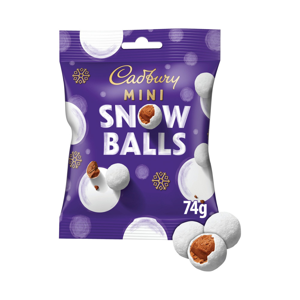 CADBURY MINI SNOWBALL CHOCS BAG 80G