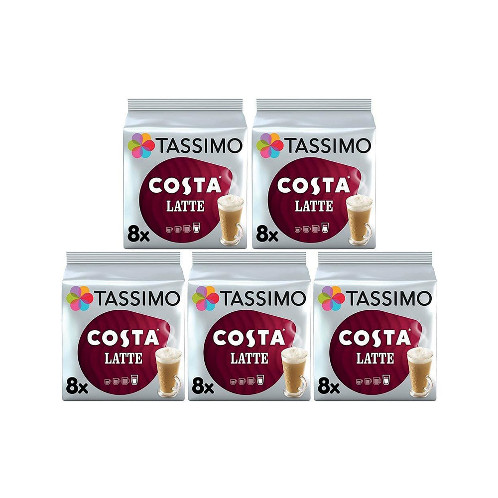 TASSIMO COSTA LATTE PDS 16 X5PK P80
