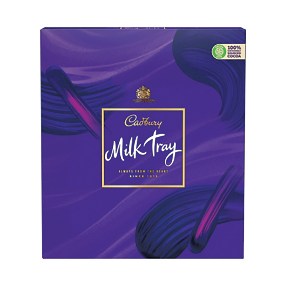 CADBURY MILK TRAY CHOC BOX 360G