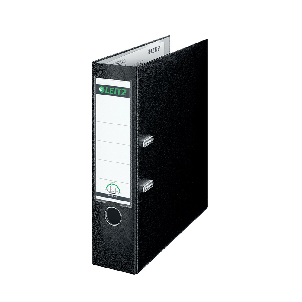 LEITZ 180 LACH FILE 80MM A4 BLK PK10