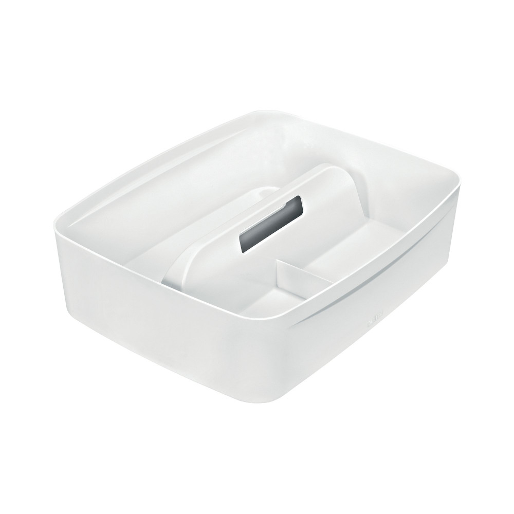 LEITZ MYBOX ORG TRAY/HNDL LGE WHT