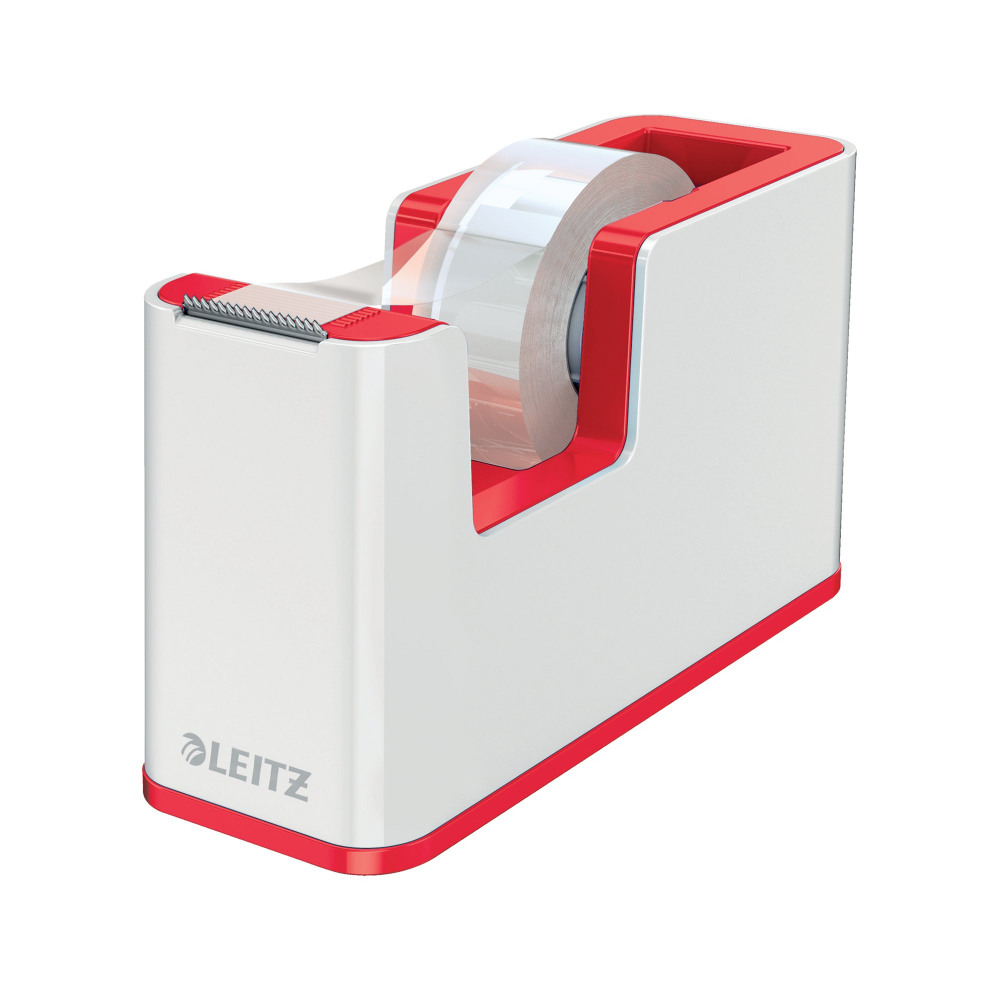 LEITZ WOW TAPE DISP DUO COL WHT/RD