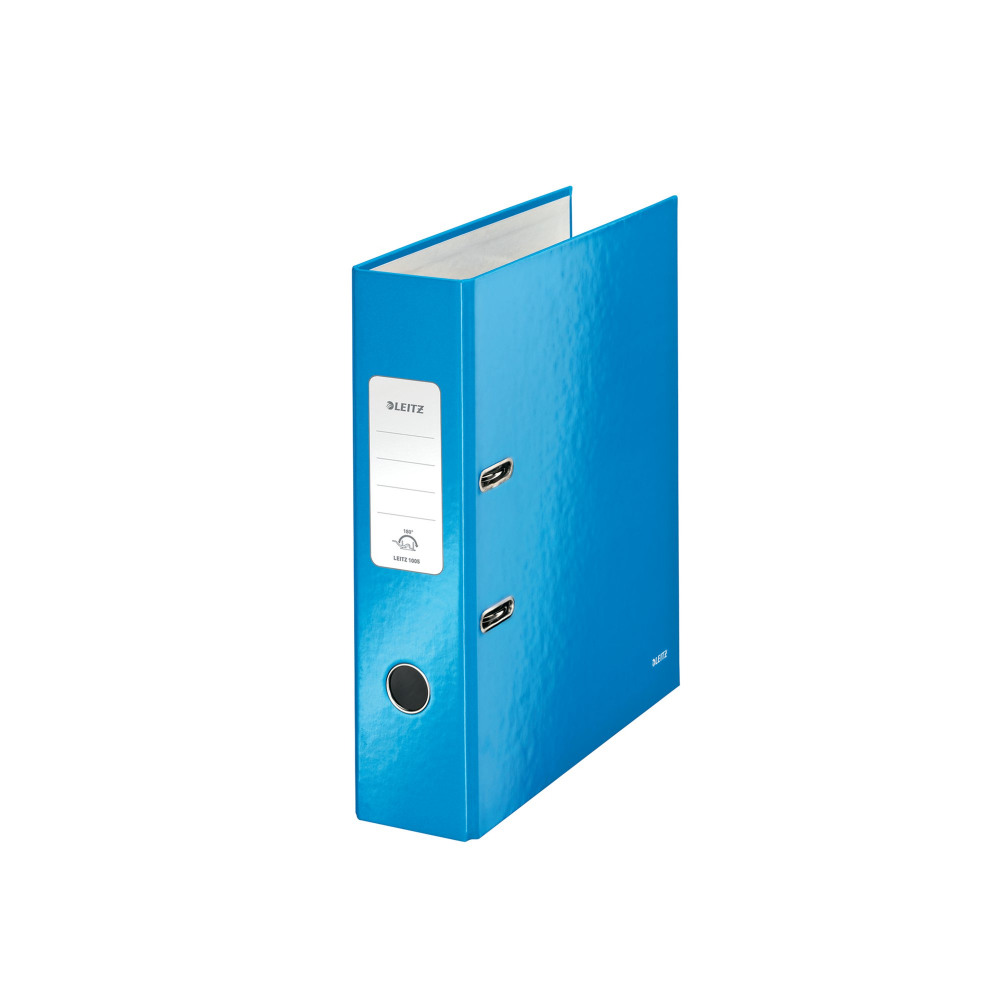 LEITZ WOW LACH A4 80MM MTL BLU PK10