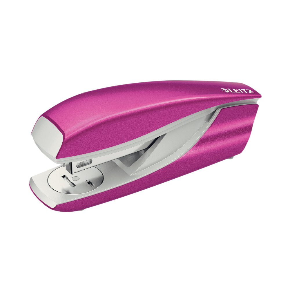 LEITZ WOW OFFICE STAPLER PINK MET