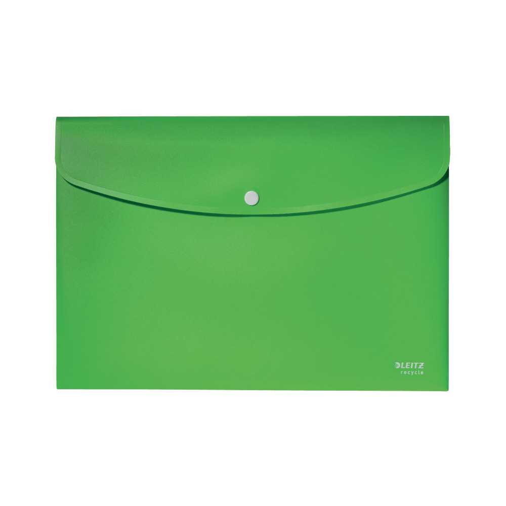 LEITZ RECYCLE DOC WALLET A4 GRN PK10