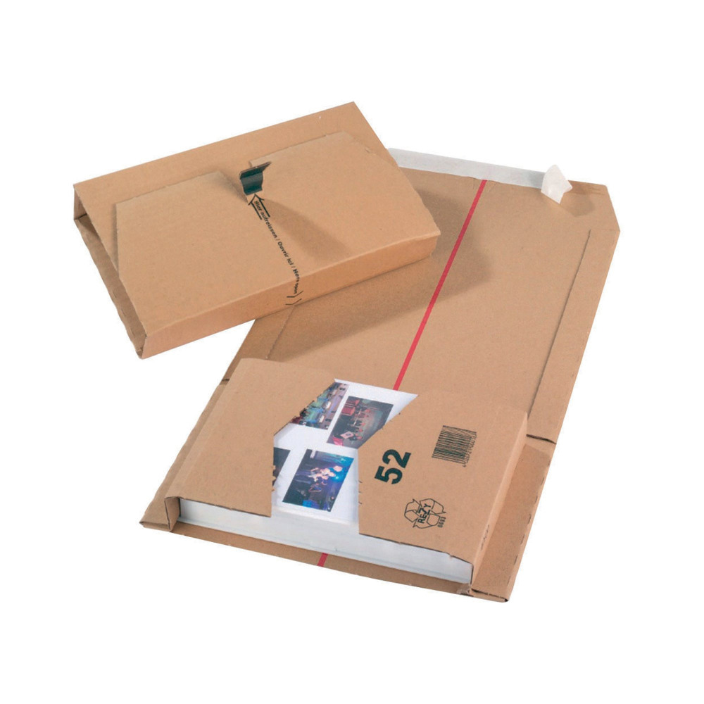 MAILING BOX 270X190X80MM BROWN PK25
