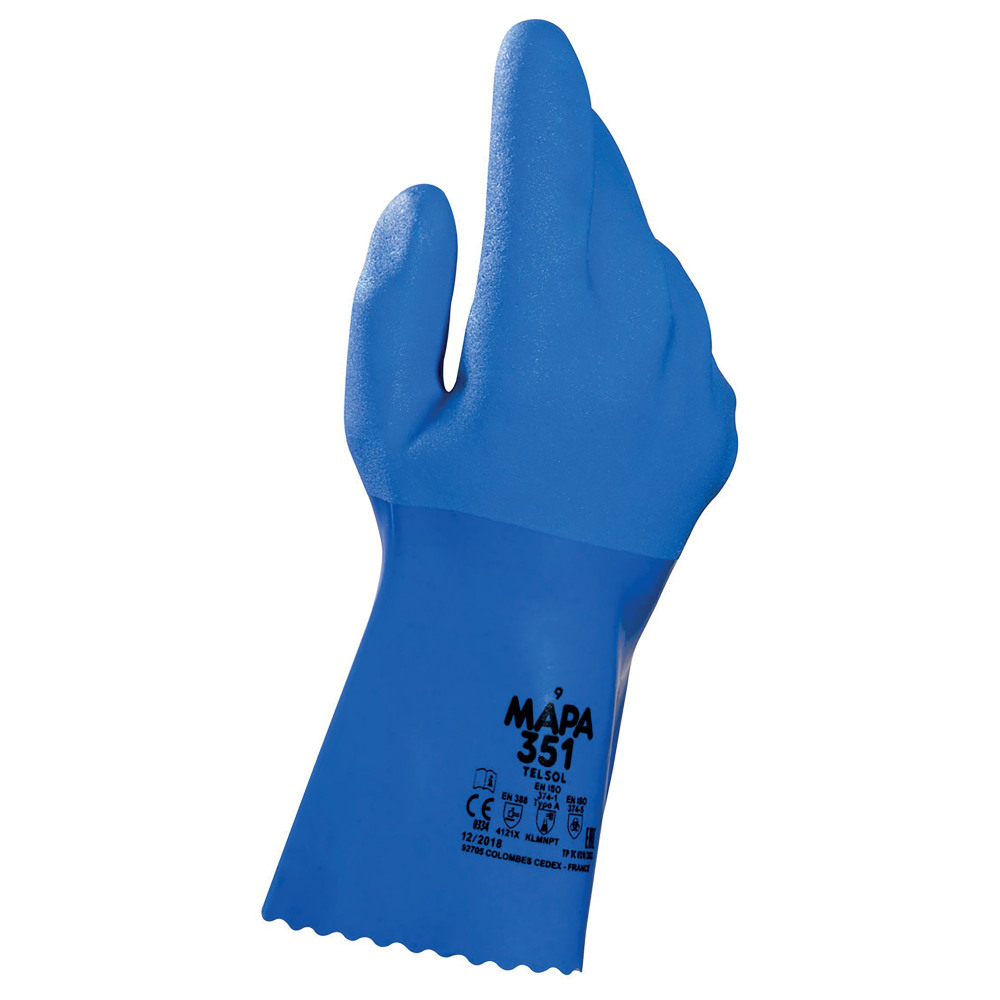 MAPA TELSOL 351 GLOVES BLUE M PK12