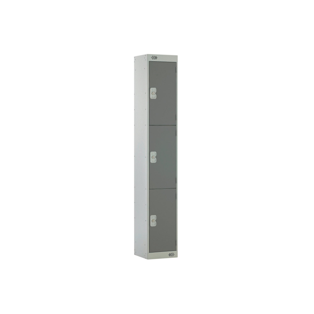 THREE COMPARTMENT LOCKER 300 D/GREY