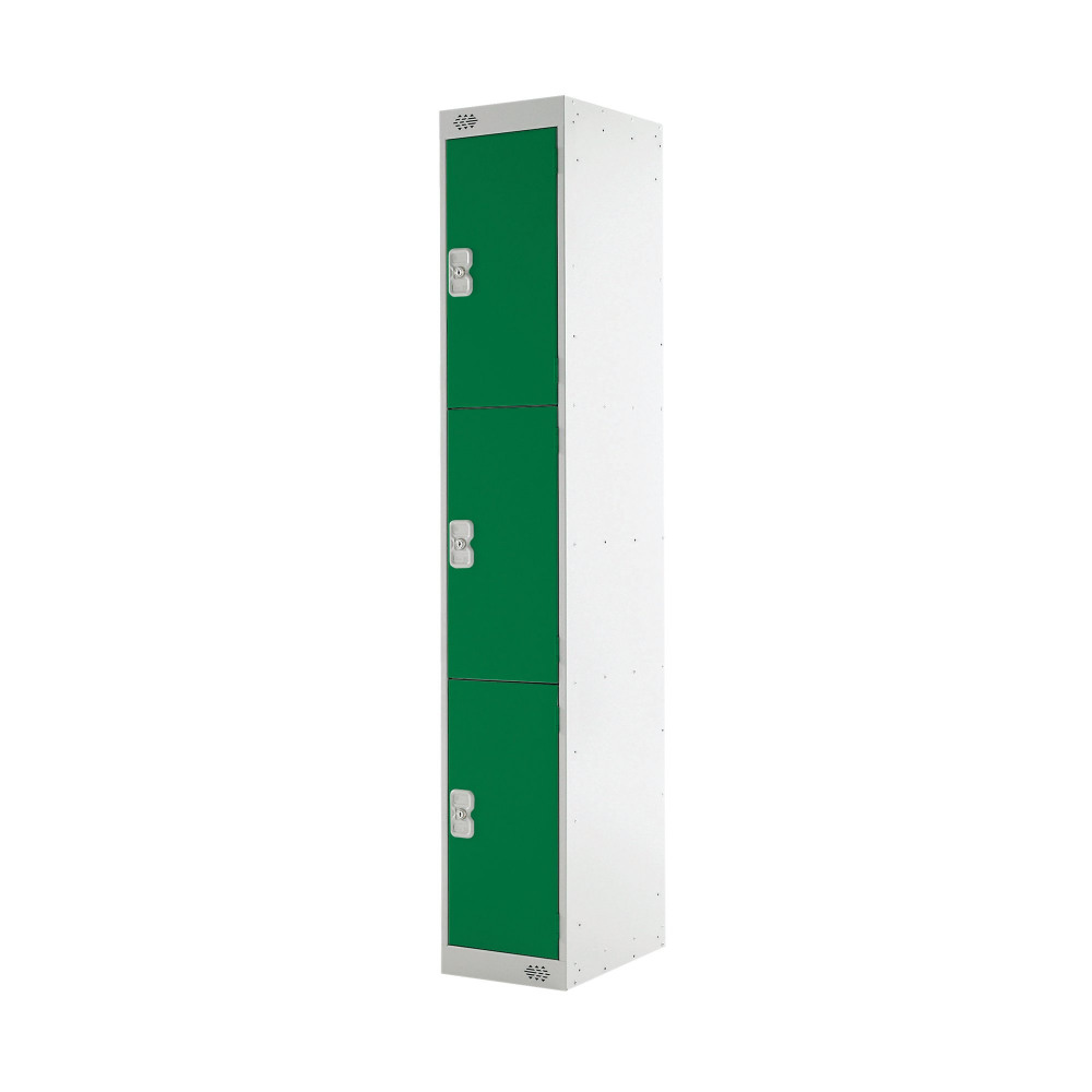 THREE COMPARTMENT LOCKER 300 GREEN
