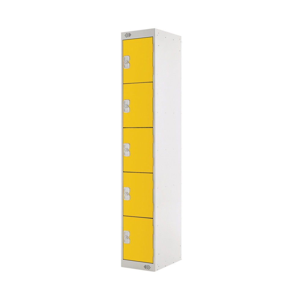 FIVE COMPARTMENT LOCKER 300 YELLOW