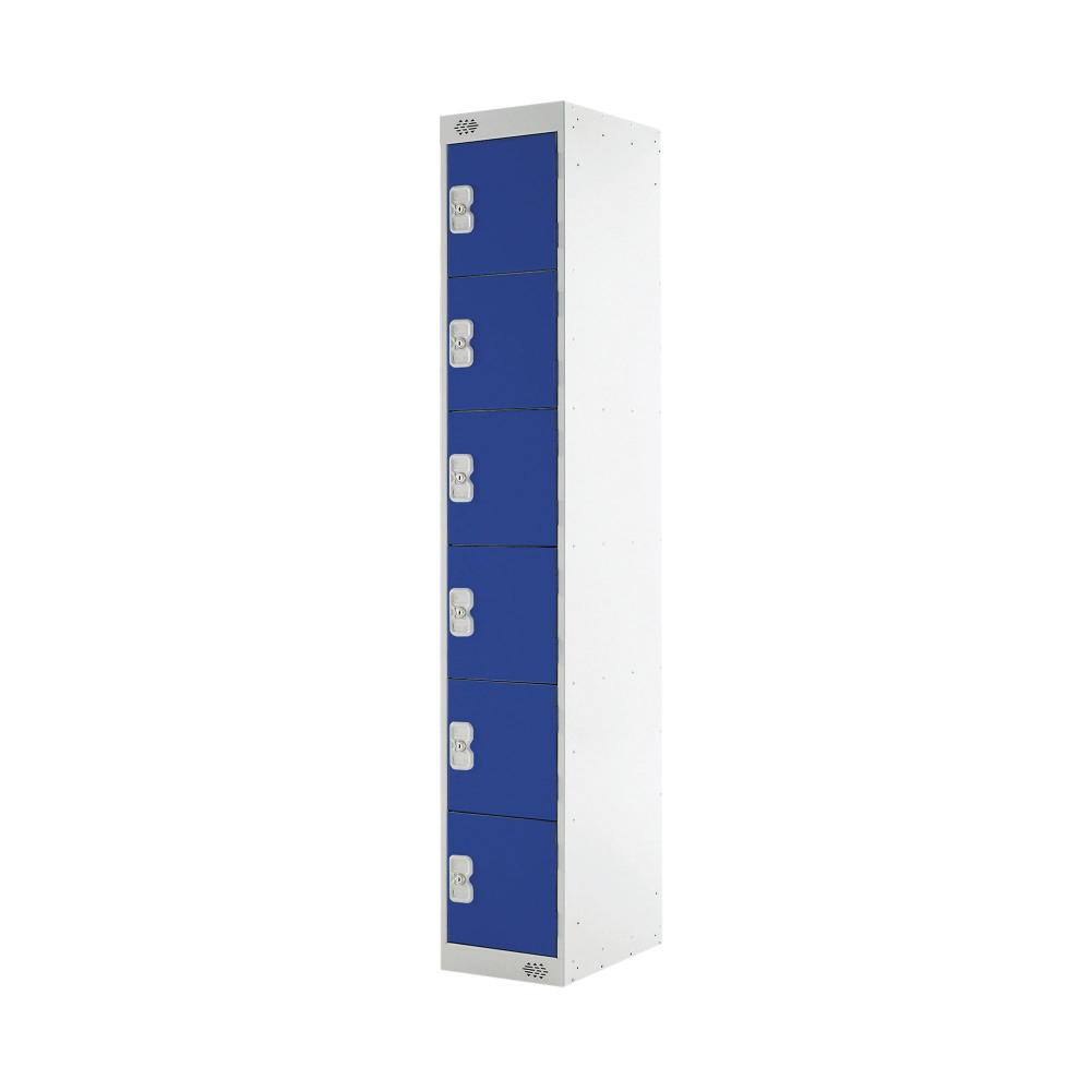 SIX COMPARTMENT LOCKER 300 BLUE