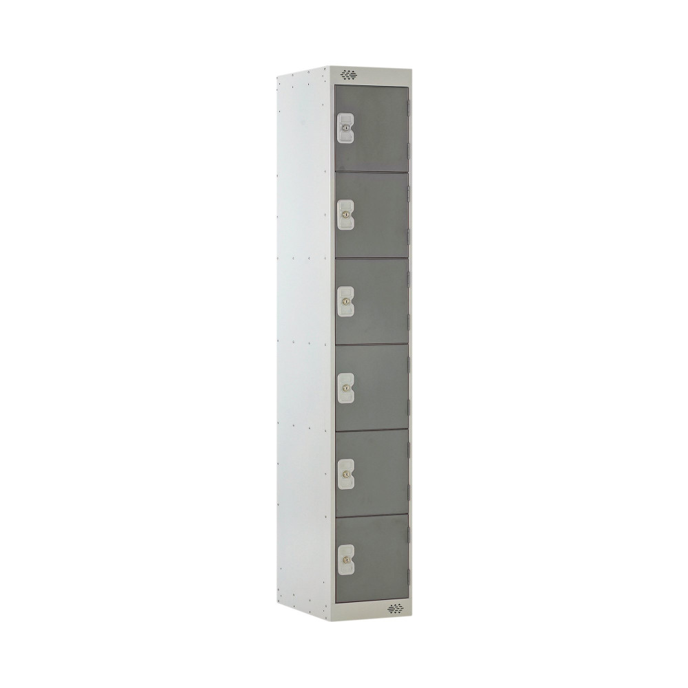 SIX COMPARTMENT LOCKER 300 D/GREY