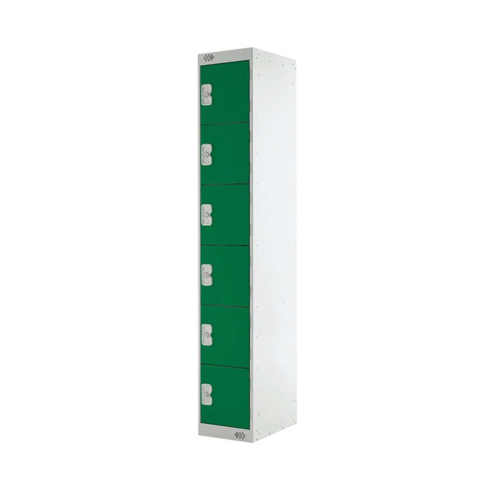 SIX COMPARTMENT LOCKER 300 GREEN