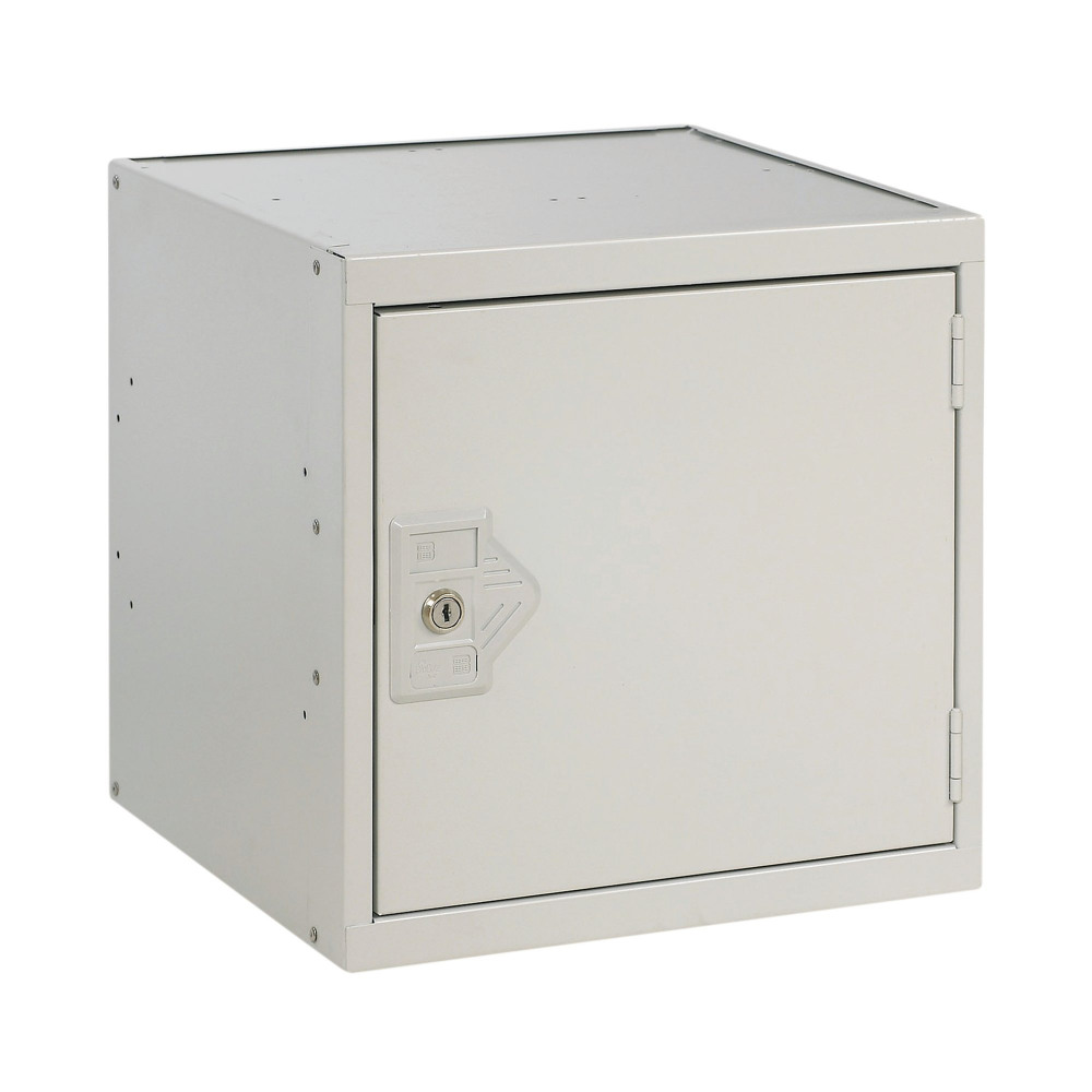 ONE COMP CUBE LOCKER 380X380 GREY