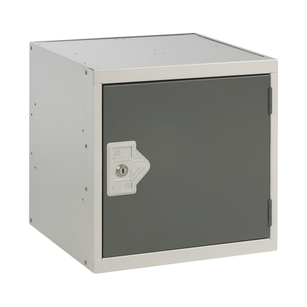 ONE COMP CUBE LOCKER 380X380 D/GREY