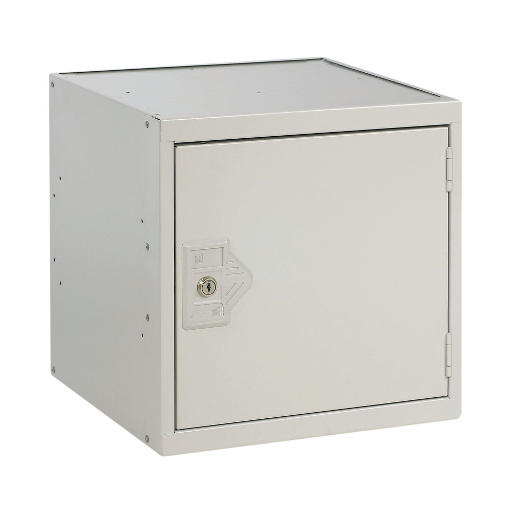 ONE COMP CUBE LOCKER 450X450 GREY