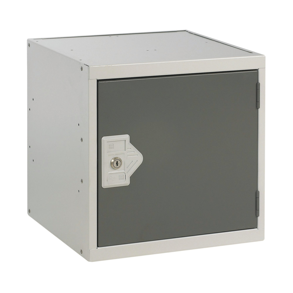 ONE COMP CUBE LOCKER 450X450 D/GREY