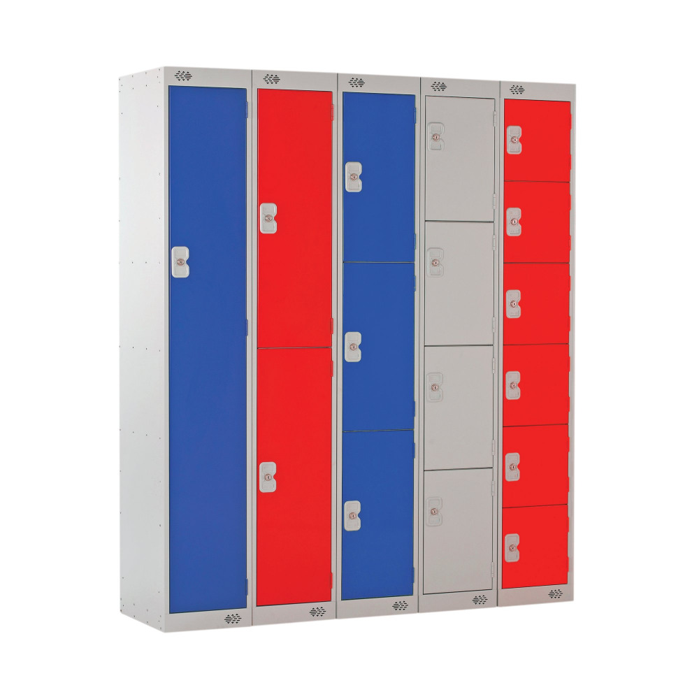 EXPRESS STD LOCKER 1 DOOR GREY/BLUE