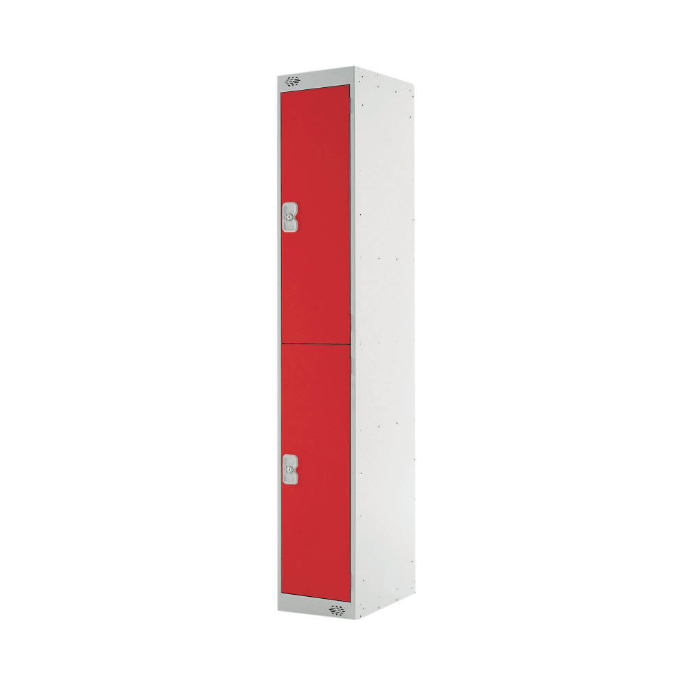 EXPRESS STANDARD LOCKER 2 DOOR RED