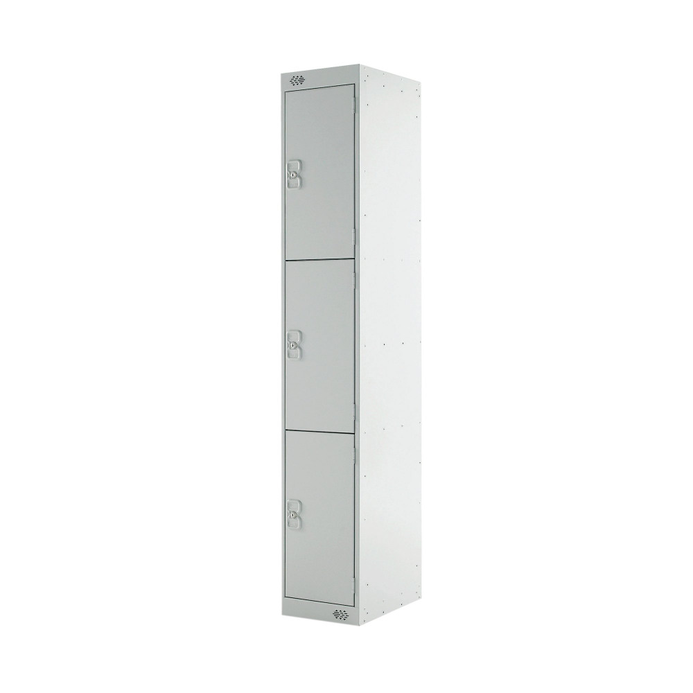 EXPRESS STANDARD LOCKER 3 DOOR GREY