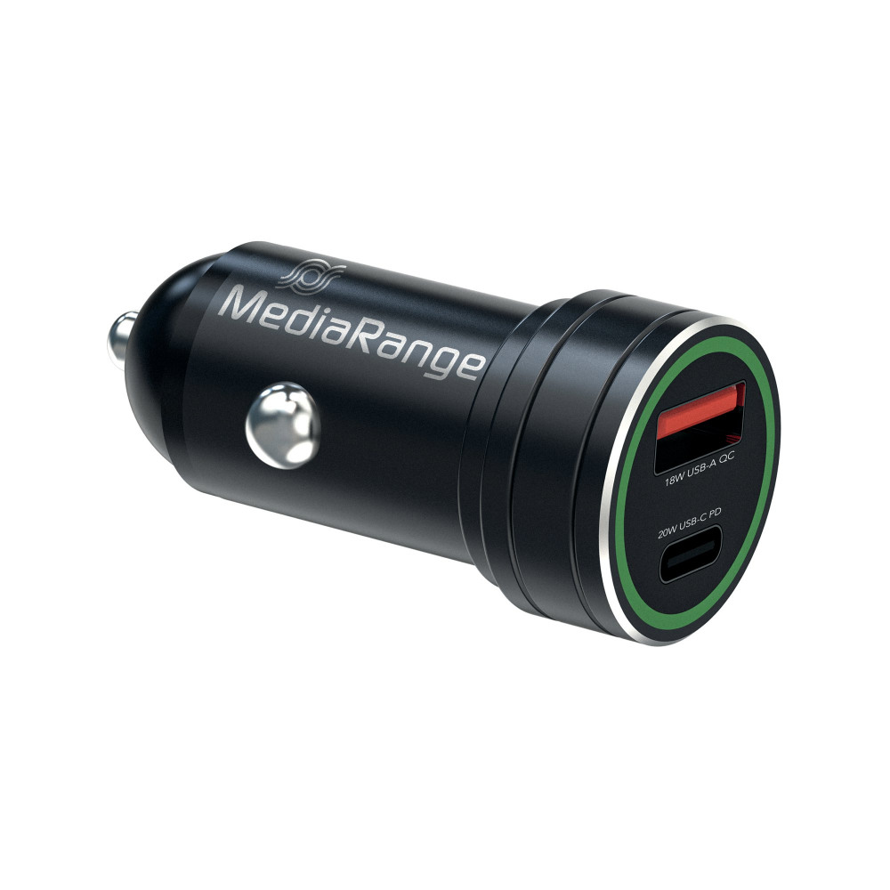 MEDIA RANGE 20W CAR CHARGER USB A/C