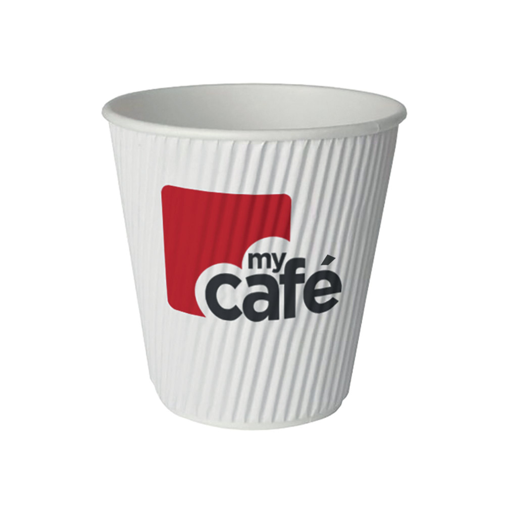 MYCAFE 12OZ RIPPLE WALL HOT CUP P500