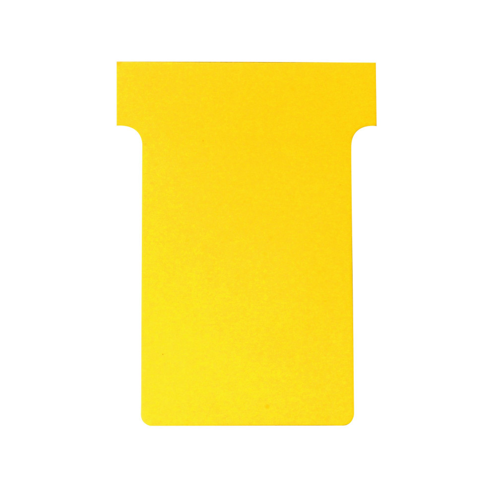 NOBO T-CARD SIZE 2 YELLOW PK100