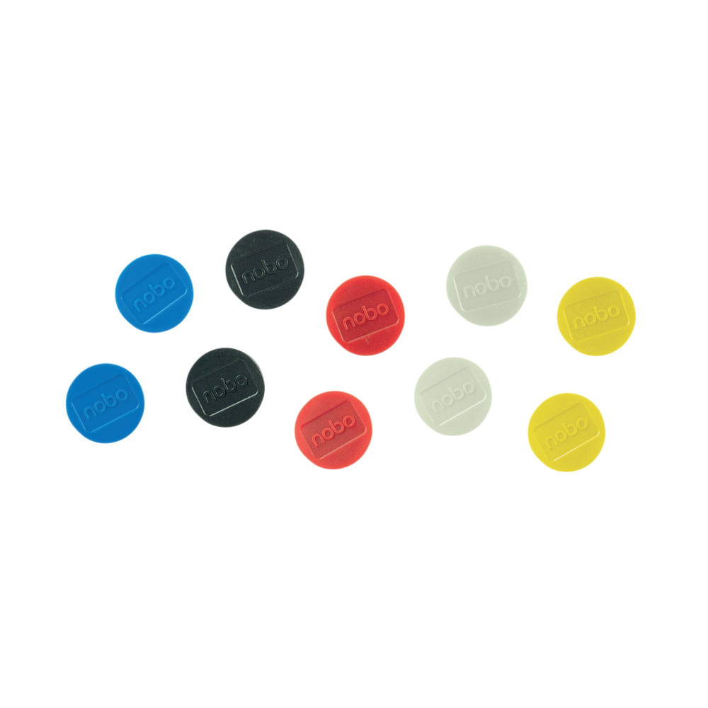 NOBO WHITEBOARD MAGNETS 38 ASD PK10