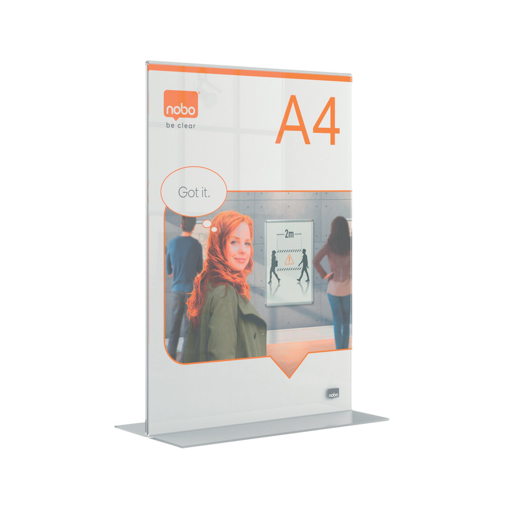 NOBO A4 ACRYLIC FREESTANDING FRAME