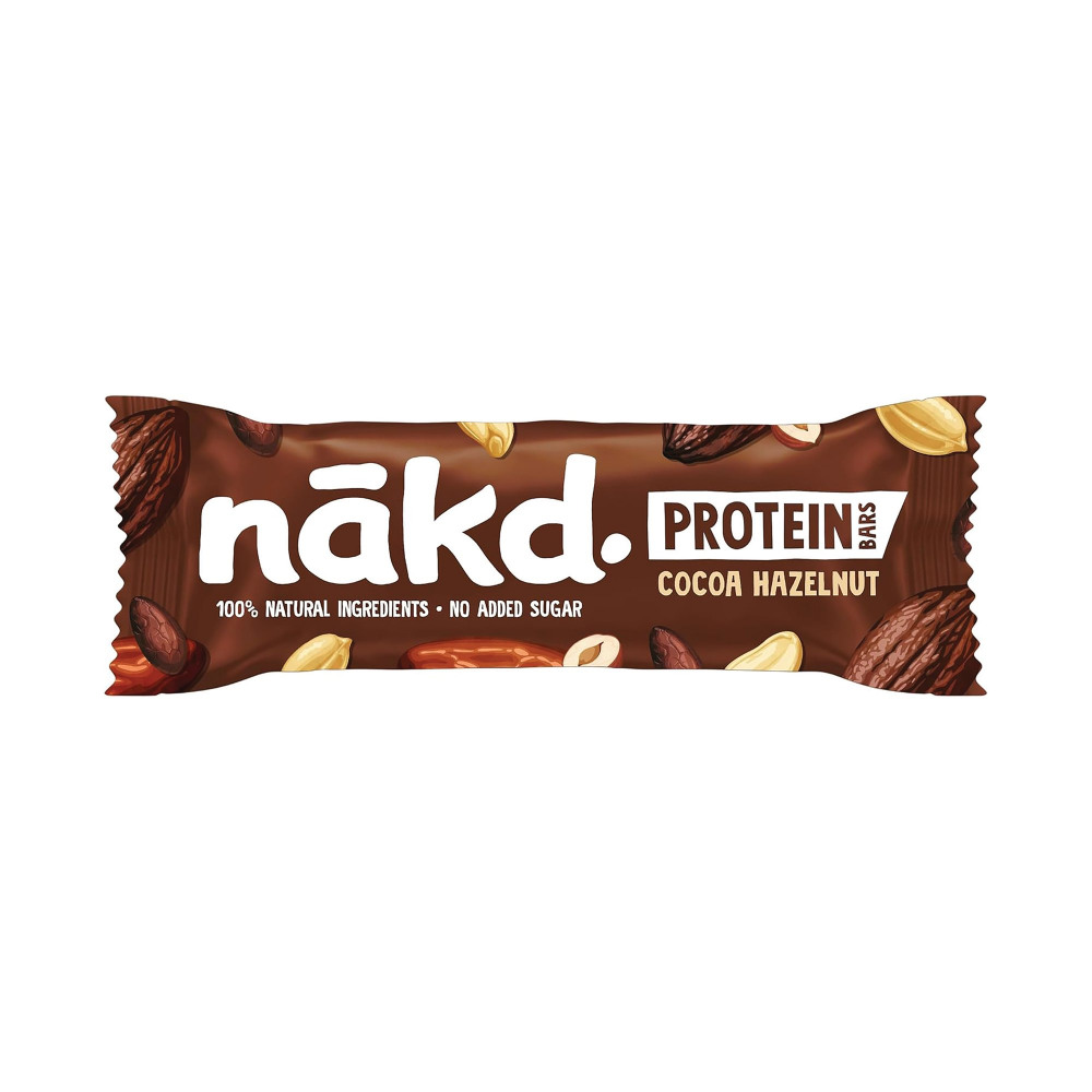NAKD COCOA HAZEL PROT BARS 45G PK16