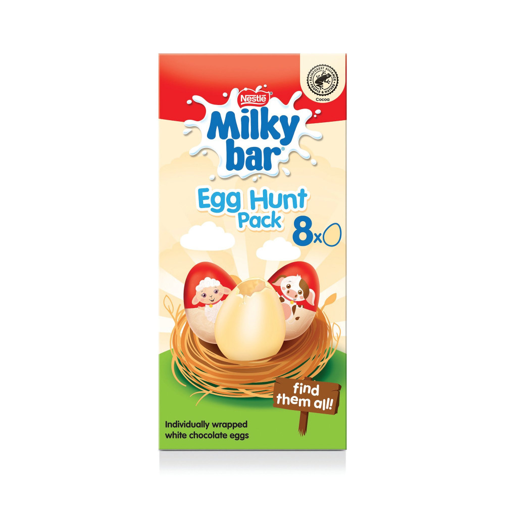 MILKYBAR WHT CHC EGG HUNT PACK PK8