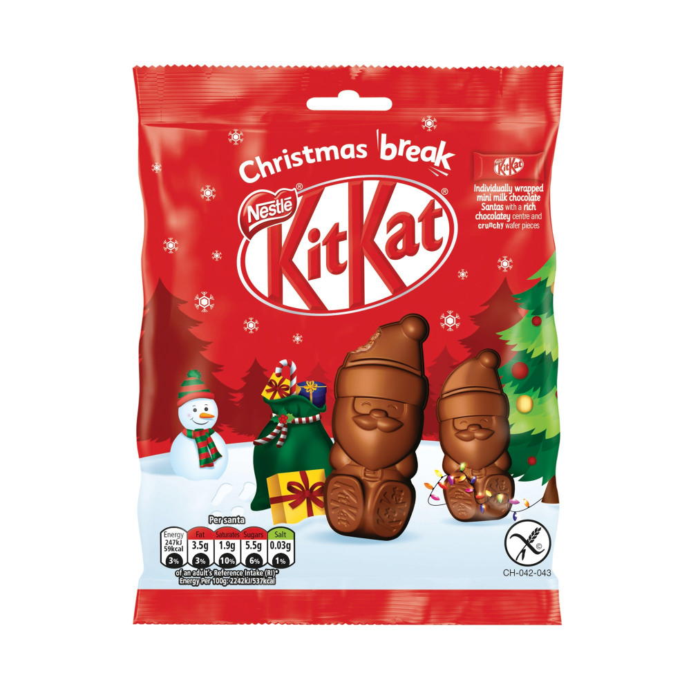 NESTLE KITKAT MINI POUCH SANTA 55G