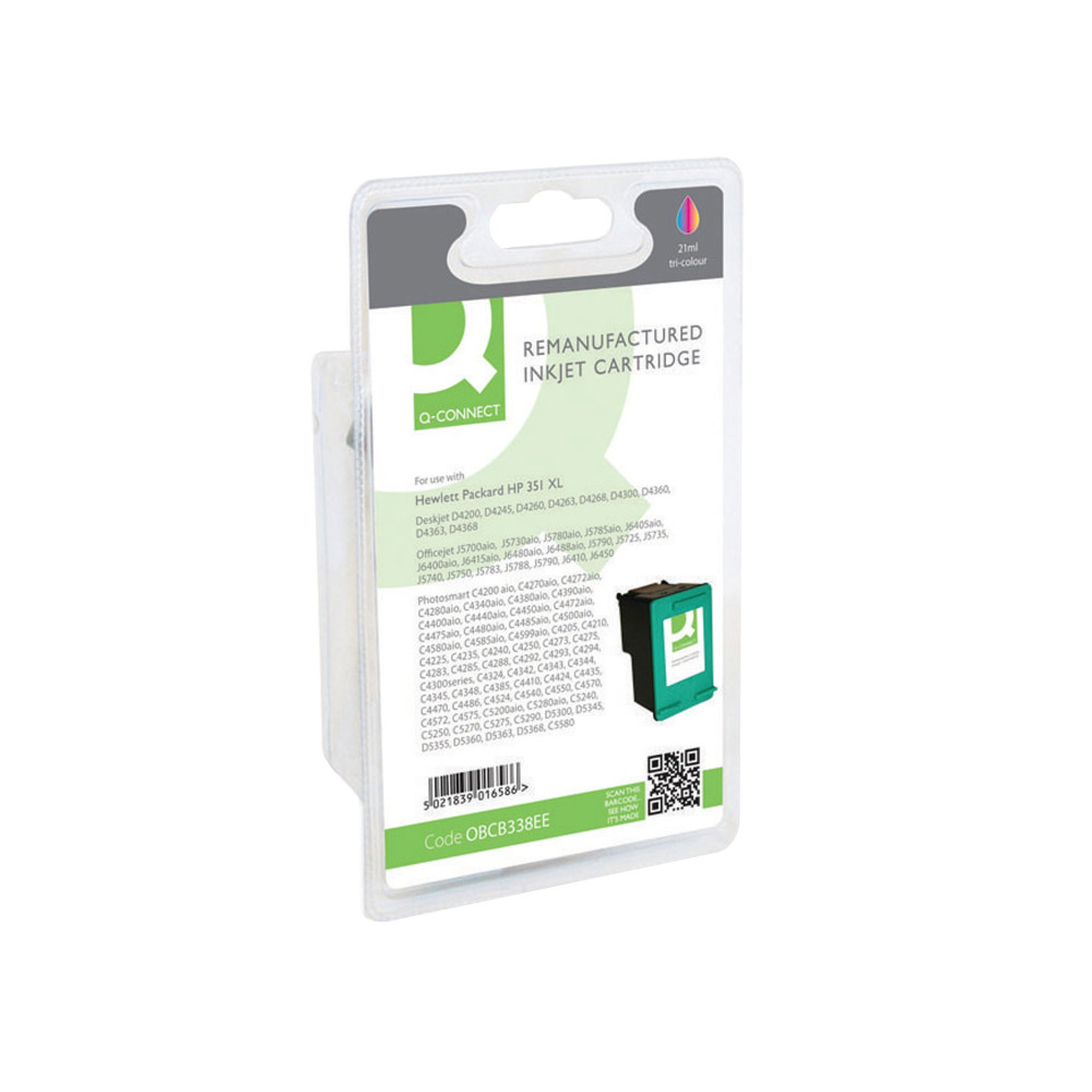 Q-CONNECT HP NO351 CB338EE C/Y/M XL