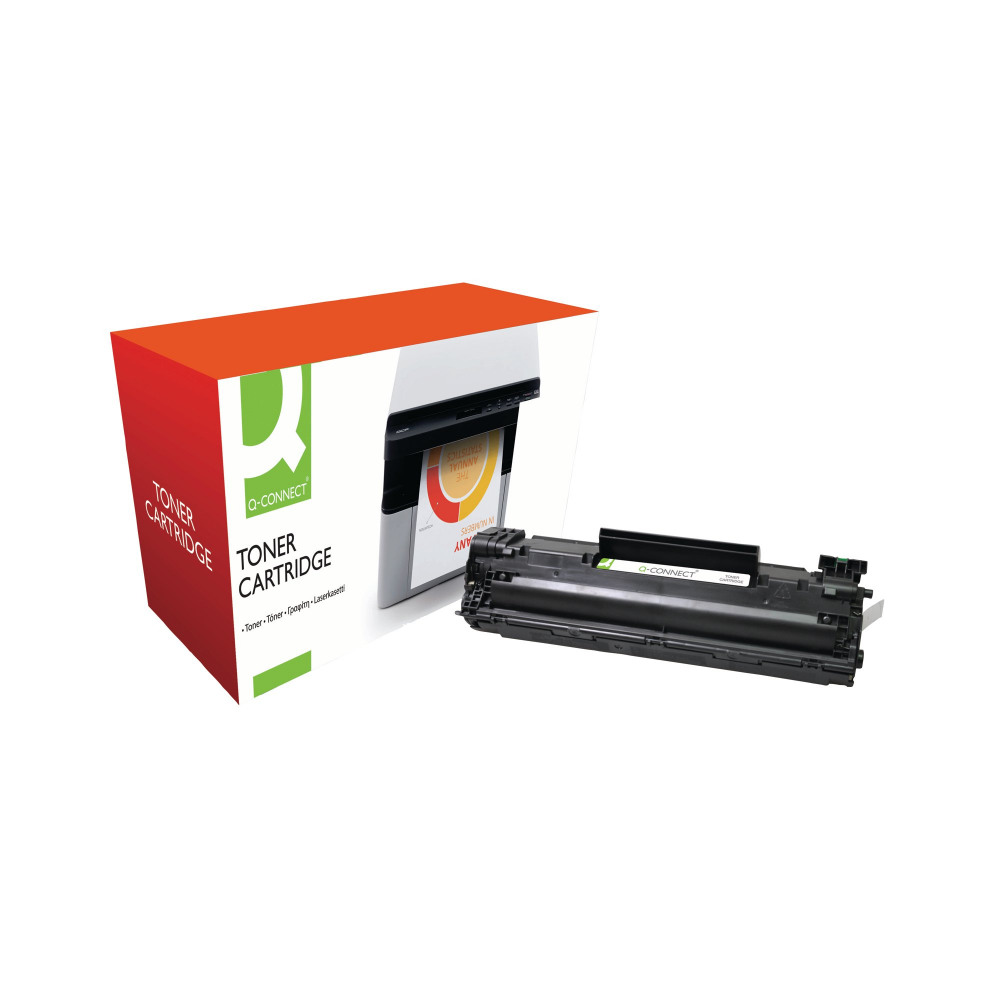 Q-CONNECT HP 35A BLACK TONER CB435A