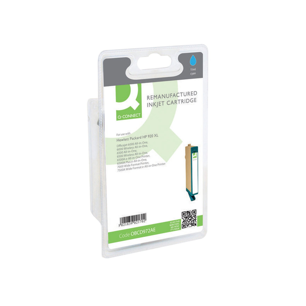 Q-CONNECT HP 920XL IJ CART 6500 CYN