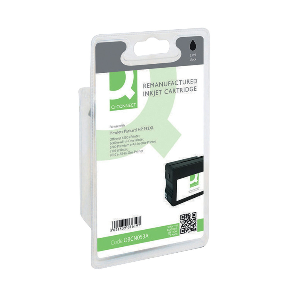 QCON HP CN053A HP932XL IJET CART BLK