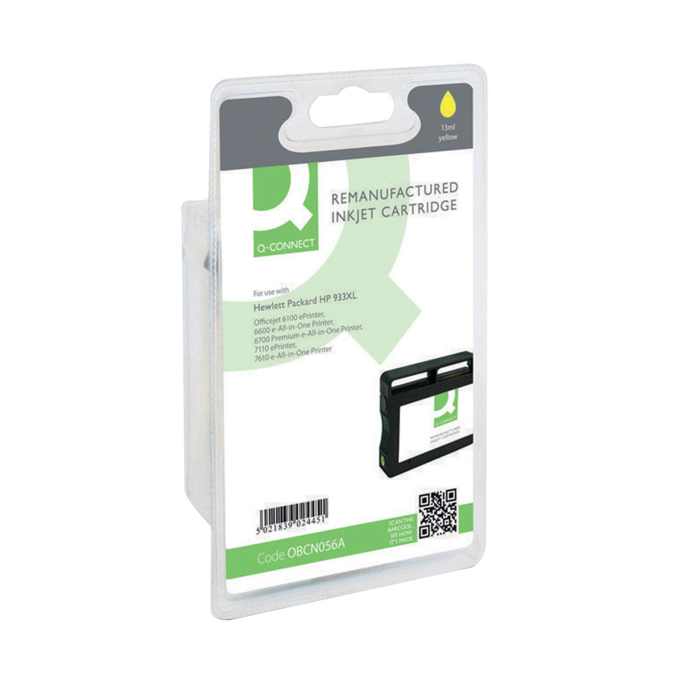 QCON HP CN056A HP933XL IJET CART YLW