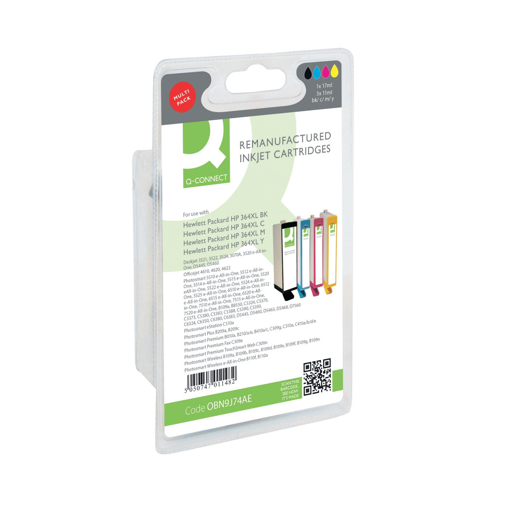 Q-CONNECT HP 364XL INK CRT HY COL P4