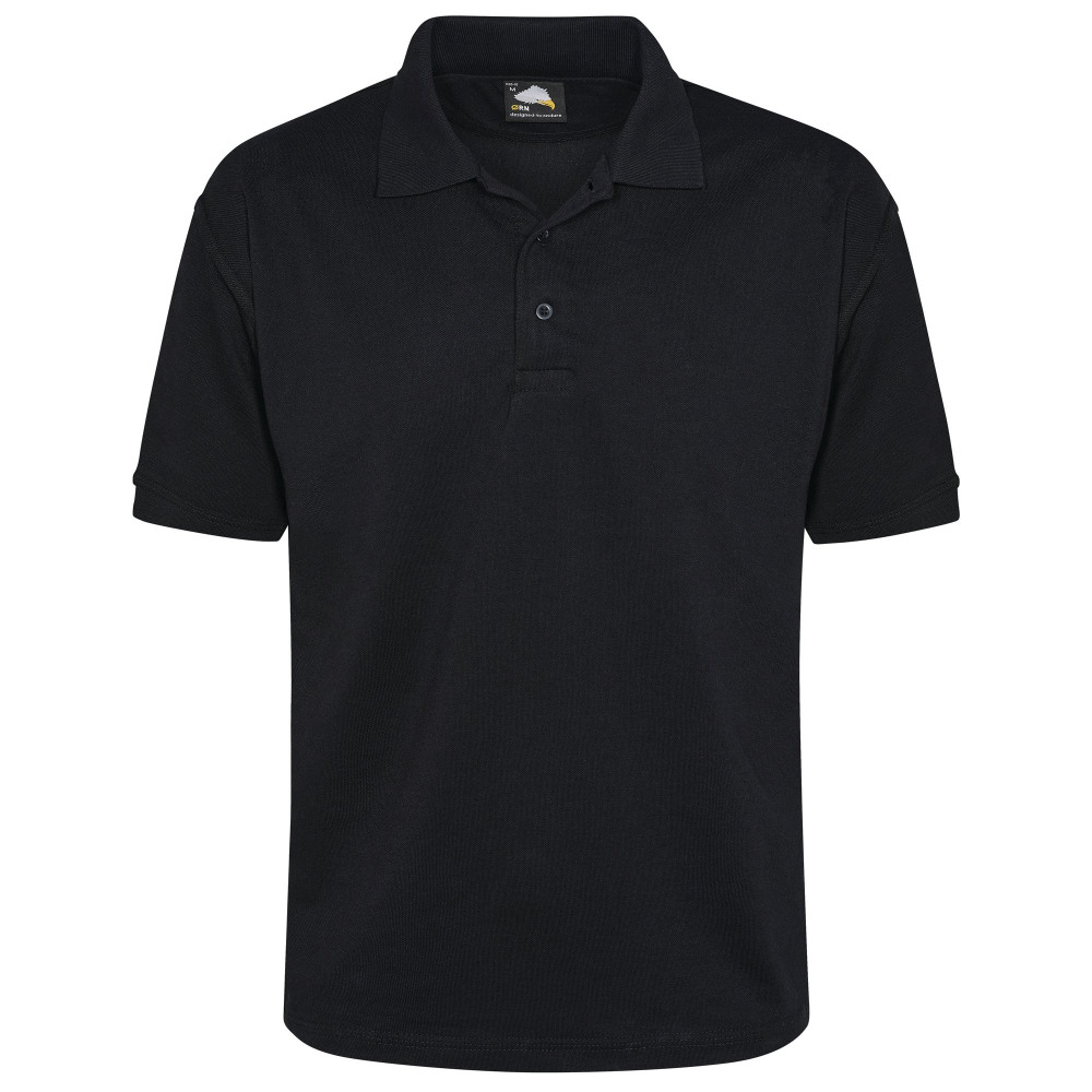 RAVEN POLO SHIRT UNISEX BLACK S