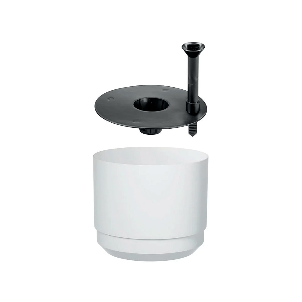 PAULINA SELF WATERING POT 17CM WHITE