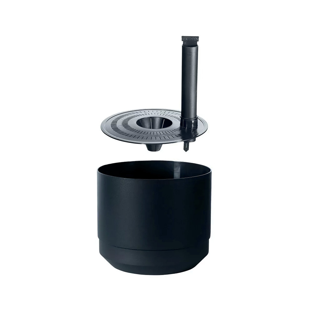 PAULINA SELF WATERING POT 25CM BLACK