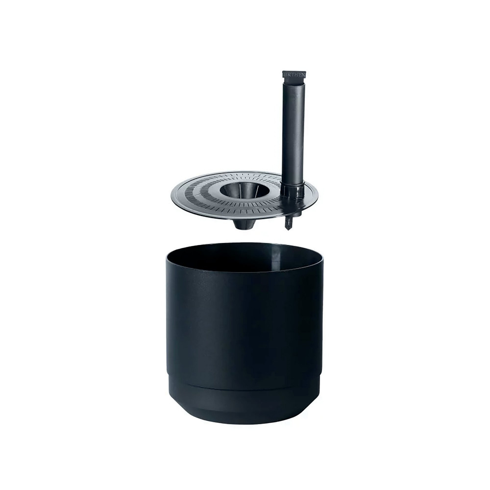 PAULINA SELF WATERING POT 30CM BLACK