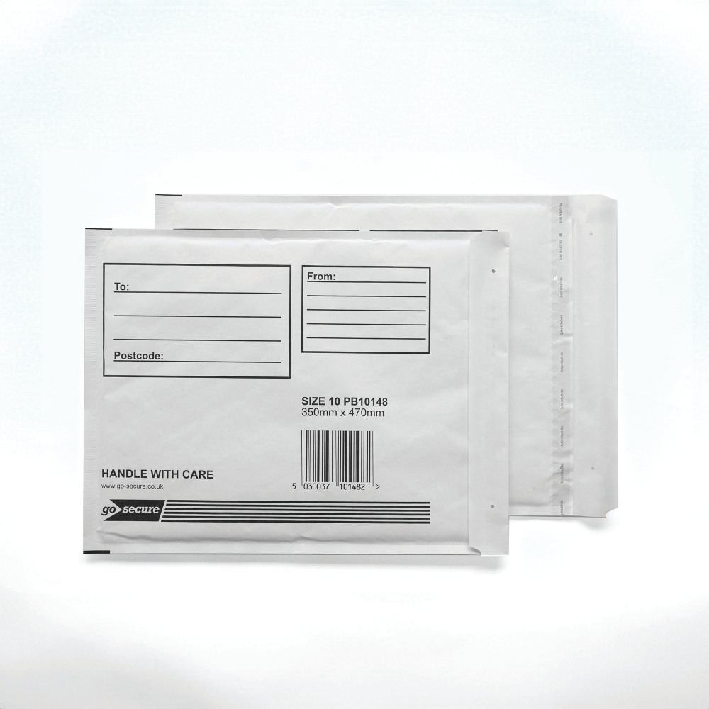 GOSECURE BUBBLE ENV SIZE 10 WHT PK10