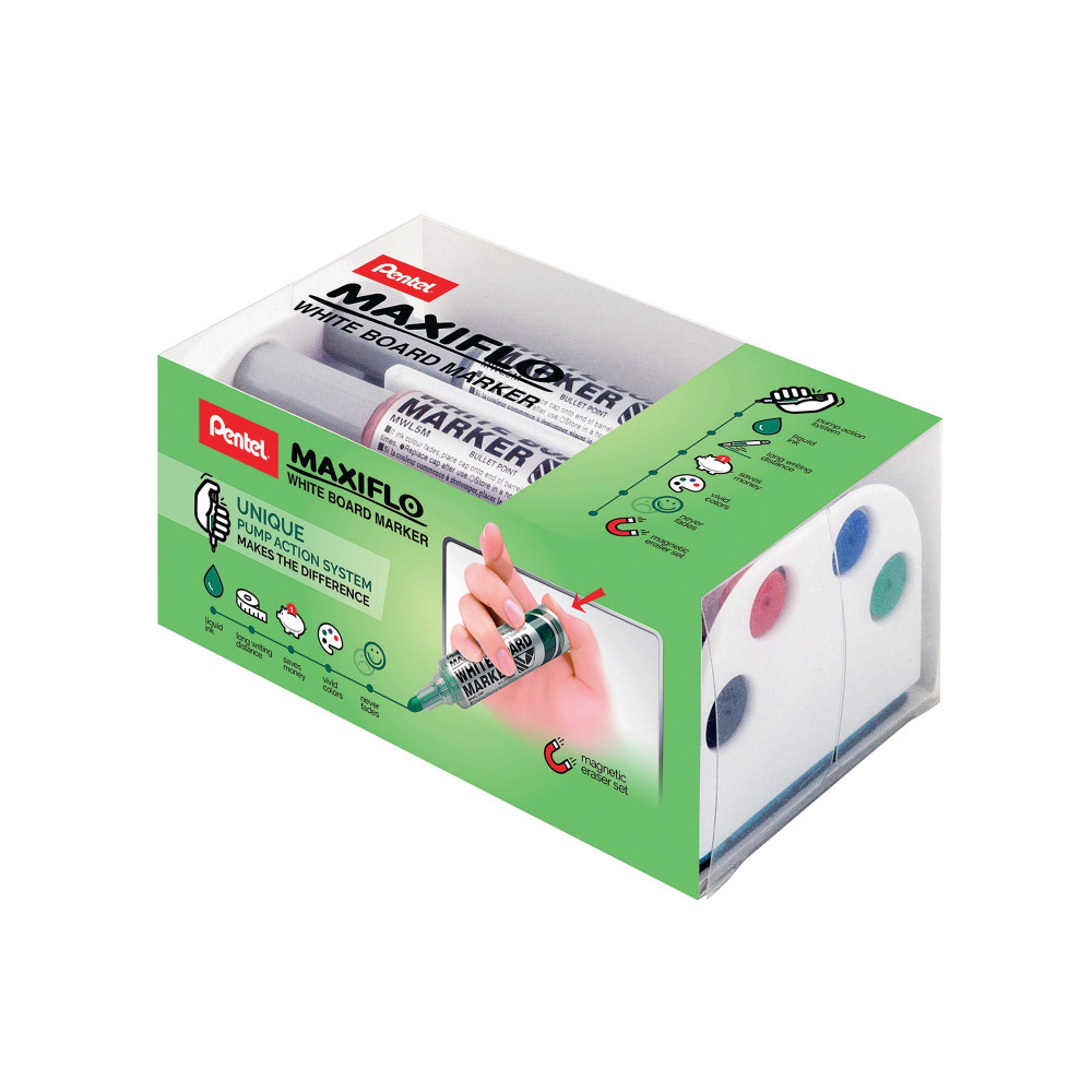 PENTEL MAXIFLO WBRD MARKER W/ERASER